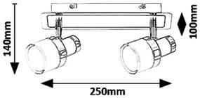 Rabalux 5022 - LED Bodové svietidlo HAROLD 2xLED/5W/230V IP44