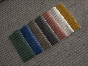 Sivá menčestrová pohovka 250 cm Tina – Bobochic Paris