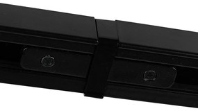 Moderný koľajnicový systém s 5 reflektormi 1-fázový čierny - Jeany