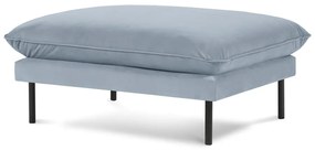 Svetlomodrá zamatová podnožka Vienna – Cosmopolitan Design