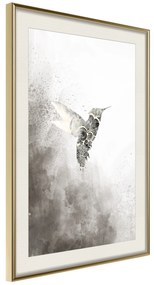 Artgeist Plagát - Ethnic Hummingbird [Poster] Veľkosť: 20x30, Verzia: Zlatý rám