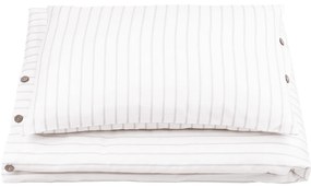 Povlečení Junior šedé pruhy 100x135cm