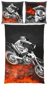 Herding bavlnená posteľná bielizeň Motorcycle, 135x 200 cm, 80 x 80 cm