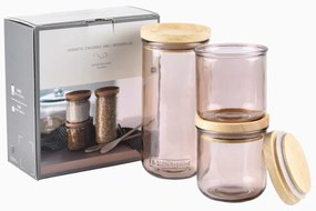 Súprava sklenených dóz 3 ks Hermetic – Ego Dekor