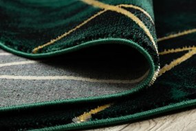 Koberec EMERALD exkluzívny 1022 kruh - glamour, marmur, geometrický zelený/zlatý