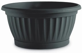 Kvetináč Mediteran Lux 25x12,0h 4,5lt Antracit C910250