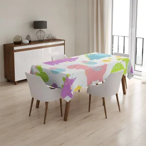 Sablio Obrus Dinosaury a kaktusy - 130x130 cm