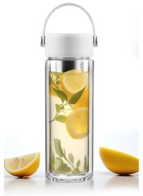 Biela sklenená fľaša 350 ml Fuori – Vialli Design