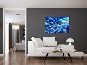 Obraz – Ryby vo vlnách (90x60 cm)