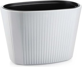PLASTOVÝ KVETINÁČ MORA 59X40,5 CM BIELA