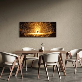 Obraz svietiaceho disku (120x50 cm)