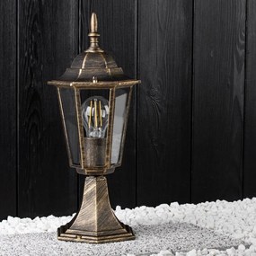 Záhradné svietidlo Vonkajšia lampa E27 Nízke tienidlo 40cm Patina BELLIS LUMILED