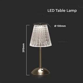 LED Stmievateľná dobíjacia stolná lampa LED/2,4W/5V 3000-6000K 1800 mAh chróm