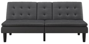 Sivá rozkladacia pohovka z imitácie kože 191 cm Maine – Støraa