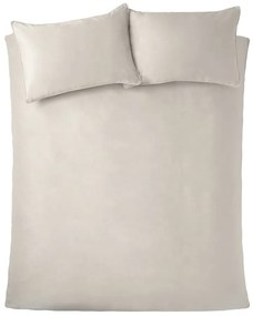 Krémové zamatové obliečky na dvojlôžko/predĺžené 230x220 cm Kingsley – Catherine Lansfield