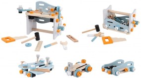 Drevená dielňa s náradím EcoToys – 52 dielov
