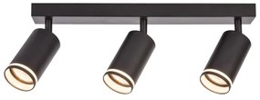 Bodové svietidlo PIPE 3xGU10/10W/230V čierne