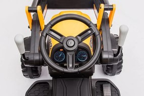 LEAN CARS Nabíjací traktor s lyžicou BW-X002A Žltý