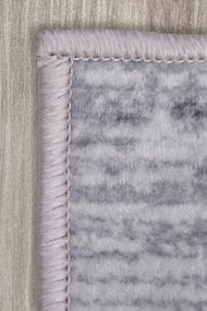 Protišmykový koberec MILANO 80007-02 čierny / sivý