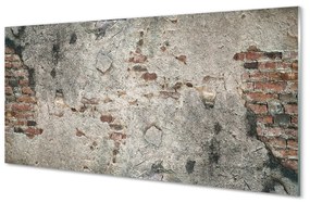 Sklenený obklad do kuchyne Kamenná tehlová stena 125x50 cm