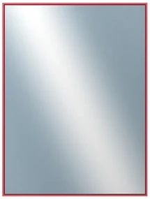 DANTIK - Zrkadlo v rámu, rozmer s rámom 60x80 cm z lišty Hliník červená m. (7002244)