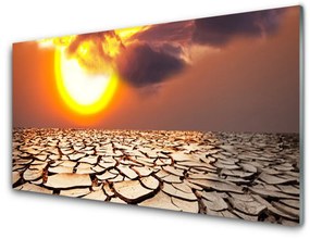 Obraz plexi Slnko púšť krajina 140x70 cm