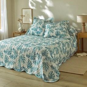 Prešívaný obojstranná prikrývka na posteľ, jednofarebná/ s potlačou