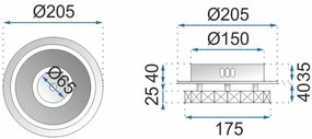 Toolight - LED krištáľová stropná lampa 8W APP408-C, neutrálne svetlo 4000K, OSW-65006