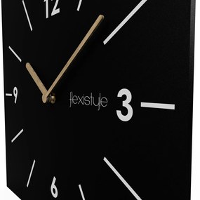 Nástenné hodiny Scandic 30 cm - čierne