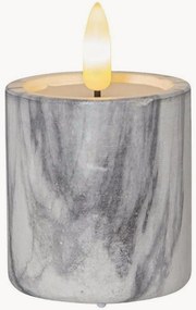 Stĺpové LED sviečky's časovačom Flame Marble, 2 ks