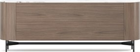 Komoda Silario 220 cm ořech/mramor