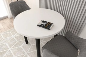 Vintino Jedálenský stôl NOVUS  90 cm – biela / čierna