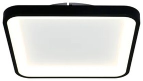 Brilagi - stmievateľné LED stropné svietidlo FALCON SLIM LED/50W/230V 50x50 cm čierne + diaľkové ovládanie