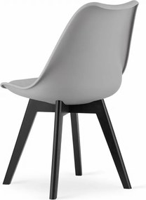 Stolička MARK sivá / čierne nohy