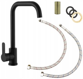 Gamma Steel, stojanková drezová batéria h-320, čierna matná, GMA-BSK-BK
