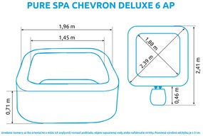 Marimex | Vírivý bazén Pure Spa Chevron Deluxe 6 NP | 11400292