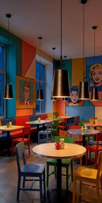 Toolight Toolight, závesné svietidlo 1xE27 APP1034-1CP, čierna, OSW-00698