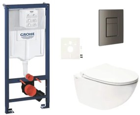 Závesný wc set do ľahkých stien / predstenová montáž SAT Infinitio SIKOGRSIN11SCAL0, 1 ks