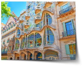 Sablio Plagát Barcelona Gaudi Casa Batllo 2 - 90x60 cm