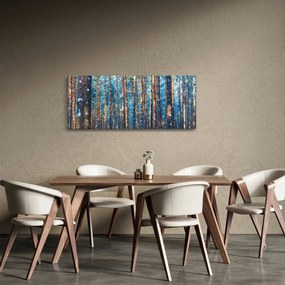 Obraz - Zimný les (120x50 cm)