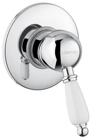 Podomietková sprchová batéria v striebornej farbe (1 výstup) Kirké White – Sapho