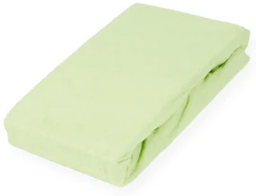 Froté napínacie prestieradlo FR-018 Pastelovo zelené 200 x 220 - výška 20 cm