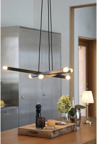 Čierne kovové závesné svietidlo Stack – Markslöjd