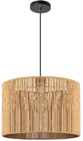 Toolight BOHO, stropné svietidlo s priemerom 40cm 1xE27 APP1325-1CP, čierna-hnedá, OSW-02412