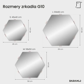 Atypické zrkadlo s LED osvetlením G10