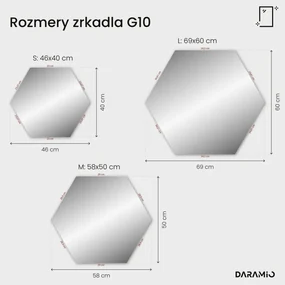 Atypické zrkadlo s LED osvetlením G10