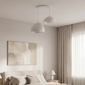 Brilagi - Lanový luster WABI SABI 2xE27/40W/230V priemer 70 cm biely