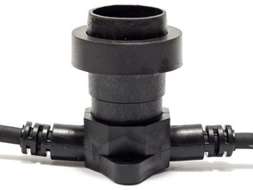 DECOLED Svetelný stožiar pre žiarovky s päticou E27, 50 m, 100 objímok, IP67