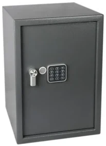 Nábytkový trezor s elektronickým zámkom, číselnou klávesnicou a páčkou na otvorenie, 500 x 350 x 330 mm