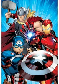 Jerry Fabrics Detská deka Avengers Heroes 02, 100 x 150 cm
